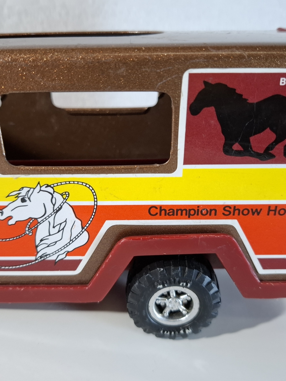 Nylint Vintage 90s Metal Red Kids Stable Trailer Toy - Picture 6 of 12